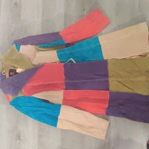 Andrienne Landau Patchwork Suede Jacket